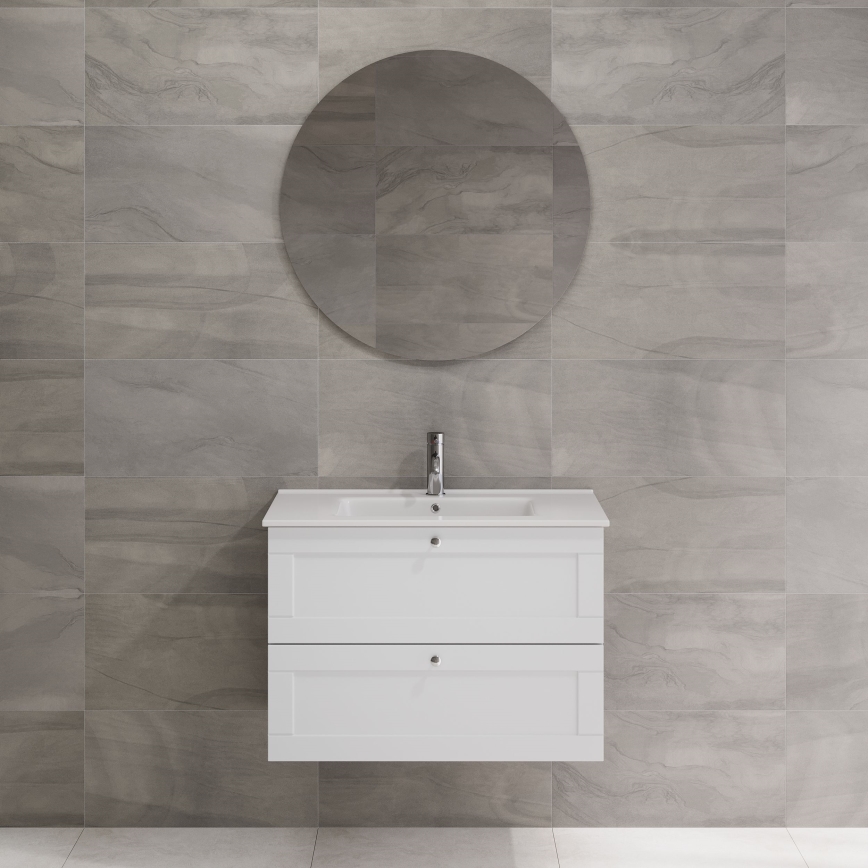 BATH DELUXE 01-080-00-58-00 - Miroir de salle de bains NORDBORG d. 80 cm