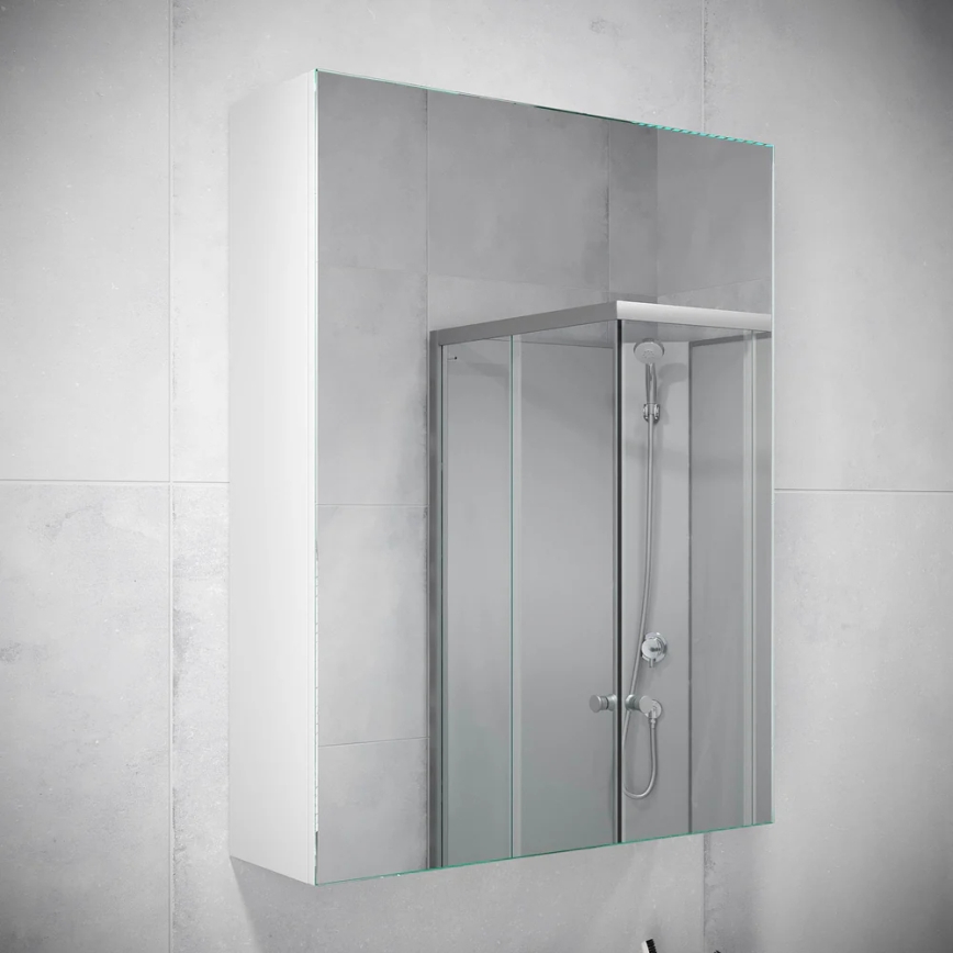 BATH DELUXE 02-050-63-01-01 - Spiegel badkamerkast KENWOOD 65x50 cm mat wit