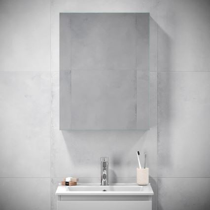 BATH DELUXE 02-050-63-01-01 - Spiegel badkamerkast KENWOOD 65x50 cm mat wit