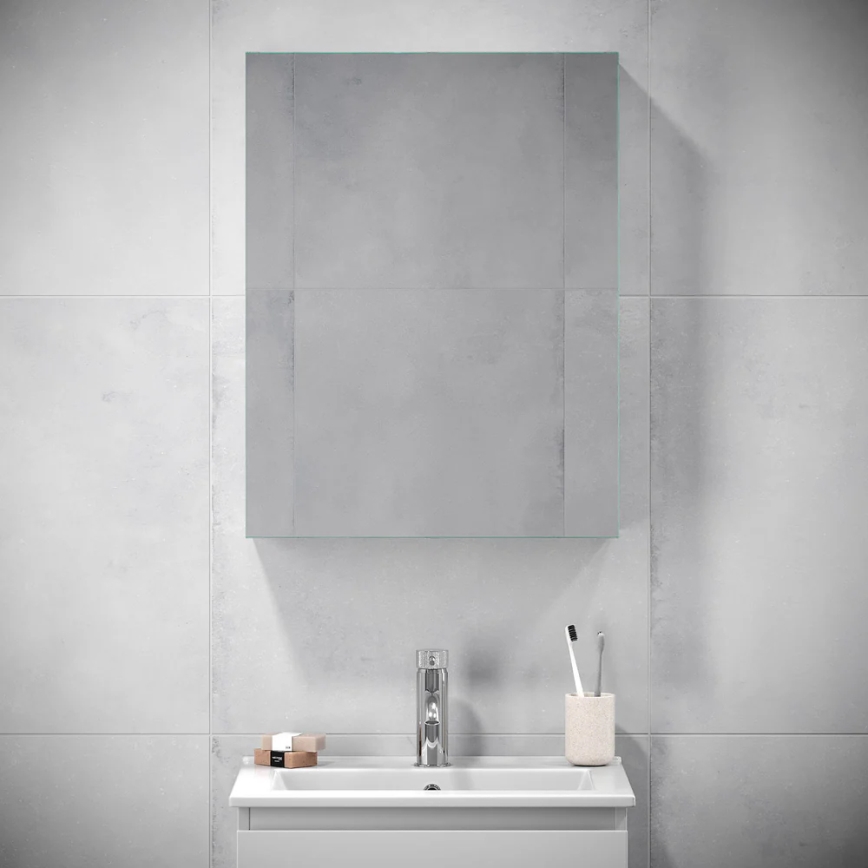 BATH DELUXE 02-050-63-01-01 - Spiegel badkamerkast KENWOOD 65x50 cm mat wit