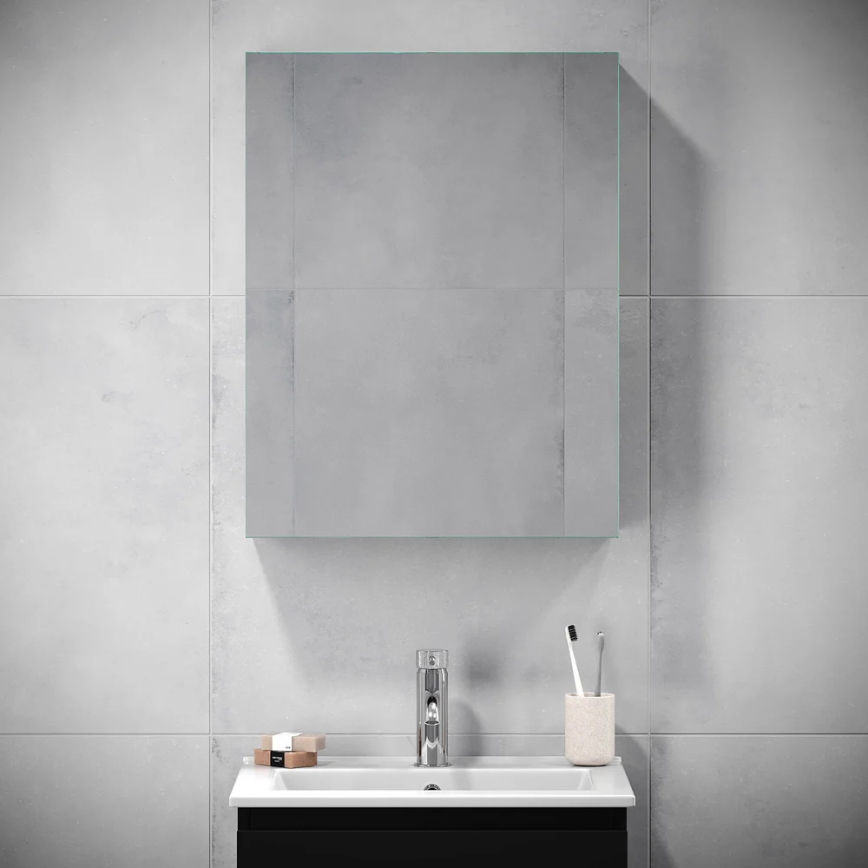 BATH DELUXE 02-050-63-02-01 - Spiegel badkamerkast KENWOOD 65x50 cm mat zwart