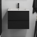 BATH DELUXE 03-060-63-02-01 - Badkamerkast met een kom KENWOOD 61 cm mat zwart