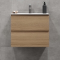 BATH DELUXE 03-060-64-86-01 - Badkamerkast met een kom KENWOOD 61 cm eiken