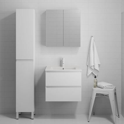 BATH DELUXE 04-030-63-01-01 - Badkamerkast KENWOOD 186 cm mat wit