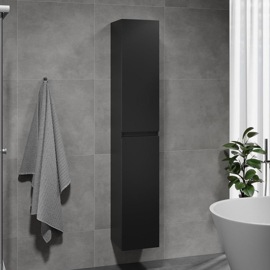 BATH DELUXE 04-030-63-02-01 - Badkamerkast KENWOOD 186 cm mat zwart