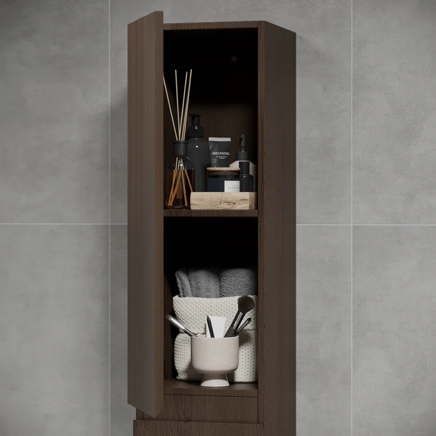 BATH DELUXE 04-030-64-84-01 - Badkamerkast KENWOOD 186 cm walnoot