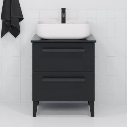 BATH DELUXE 06-050-12-11-00 - Opzetwastafel KRISTIANSAND 51x40 cm keramiek/glanzend wit
