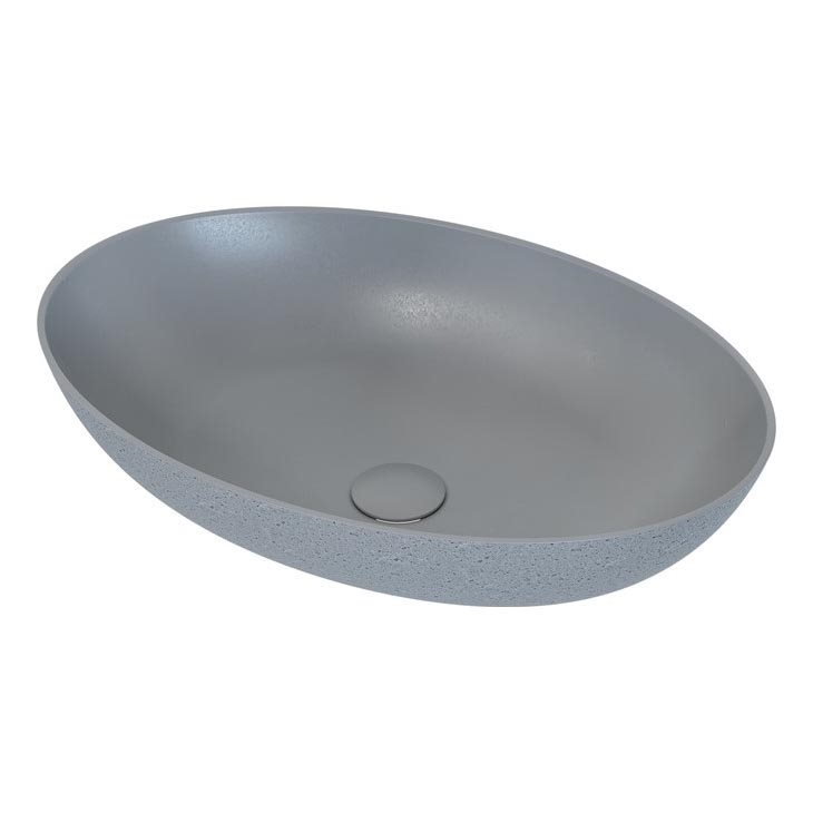 BATH DELUXE 06-060-19-23-00 - Vasque à poser OLSBORG 60x40,5 cm béton/gris