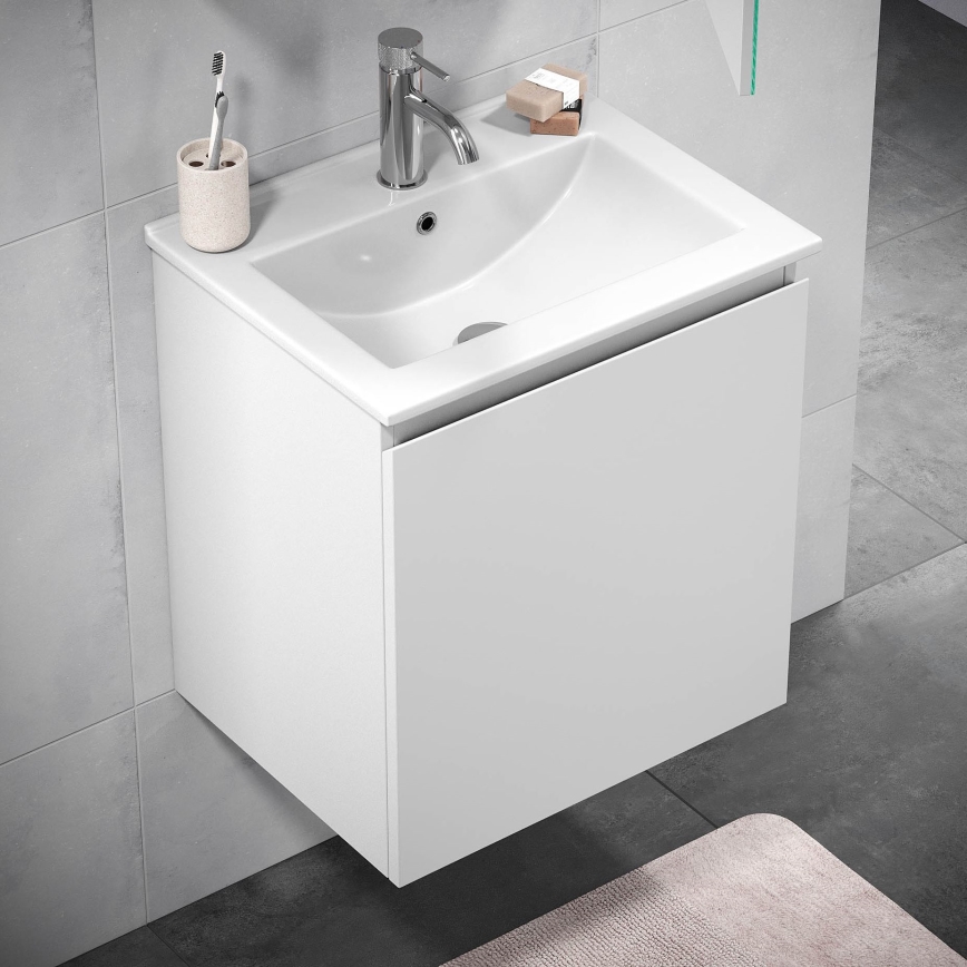BATH DELUXE 09-050-63-01-01 - Badkamerkast met een kom KENWOOD 51 cm mat wit