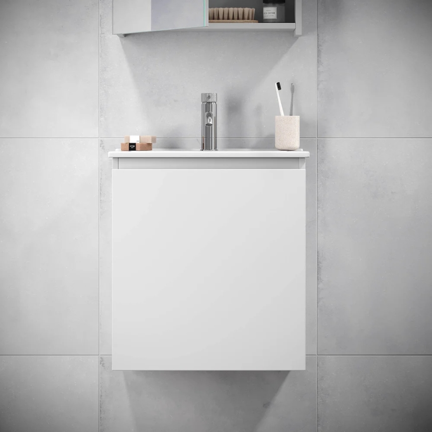 BATH DELUXE 09-050-63-01-01 - Badkamerkast met een kom KENWOOD 51 cm mat wit
