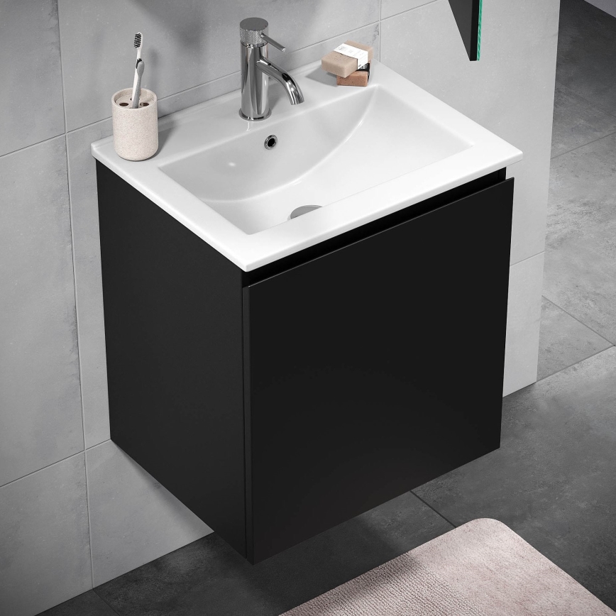BATH DELUXE 09-050-63-02-01 - Badkamerkast met een kom KENWOOD 51 cm mat zwart