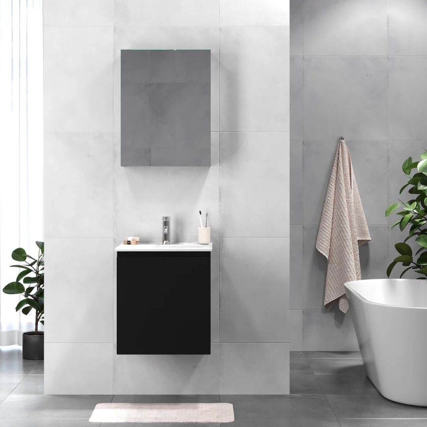 BATH DELUXE 09-050-63-02-01 - Badkamerkast met een kom KENWOOD 51 cm mat zwart