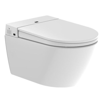 BATH DELUXE 21-040-02-11-00 - Wandcloset met bidet en toiletzitting SoftClose TISVILDELEJE 1600W/230V wit + afstandsbediening