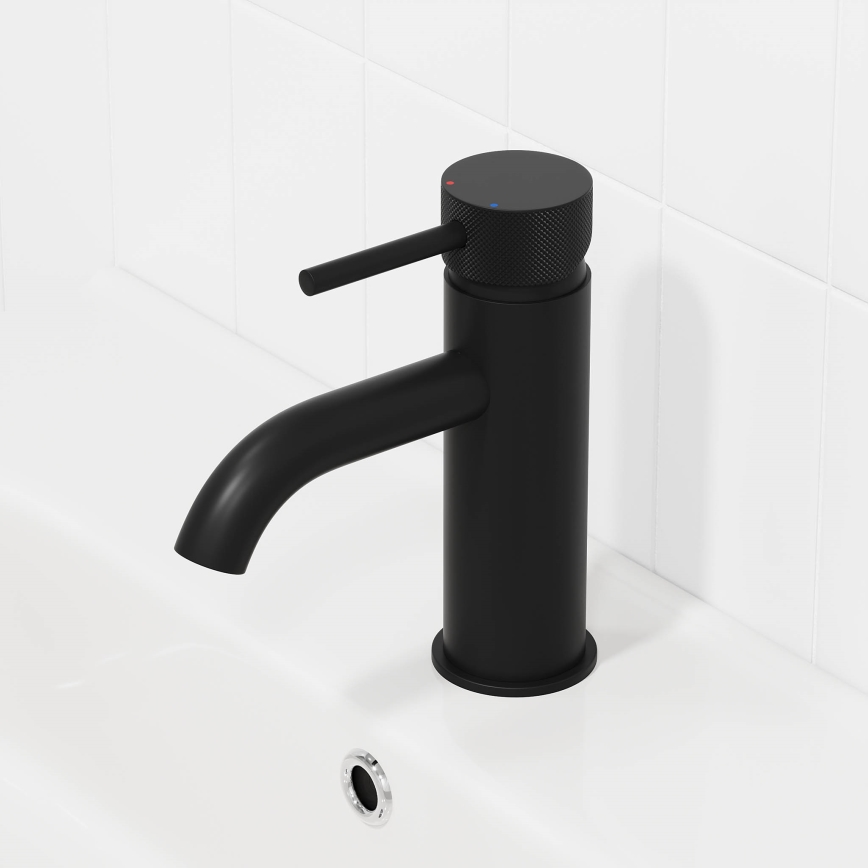 BATH DELUXE 28-005-03-02-00 - Kraan voor wastafel ANHOLT 15,6 cm mat zwart