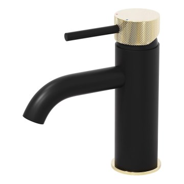 BATH DELUXE 28-005-03-72-00 - Robinet de lavabo ANHOLT 15,6 cm noir/laiton
