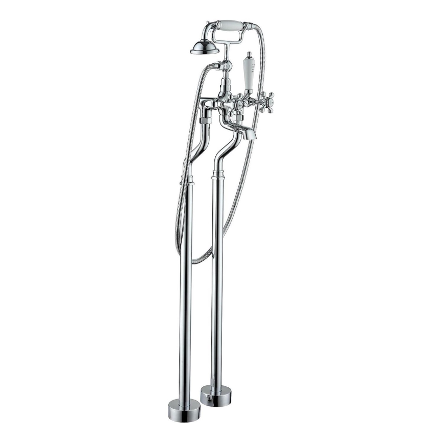 BATH DELUXE 28-108-01-60-00 - Vrijstaand badset met kraan AEROSKOBING 106,3 cm glanzend chroom
