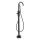 BATH DELUXE 28-114-01-02-00 - Set mitigeur de baignoire sur gorge avec robinet DRAGOR 116 cm noir mat