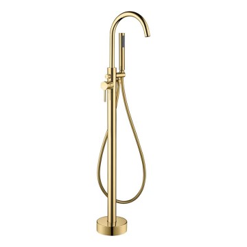 BATH DELUXE 28-114-01-64-00 - Set mitigeur de baignoire sur gorge avec robinet DRAGOR 116 cm laiton brillant