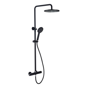 BATH DELUXE 31-120-05-02-00 - Colonnes de douche avec robinet thermostatique DRAGOR mat noir