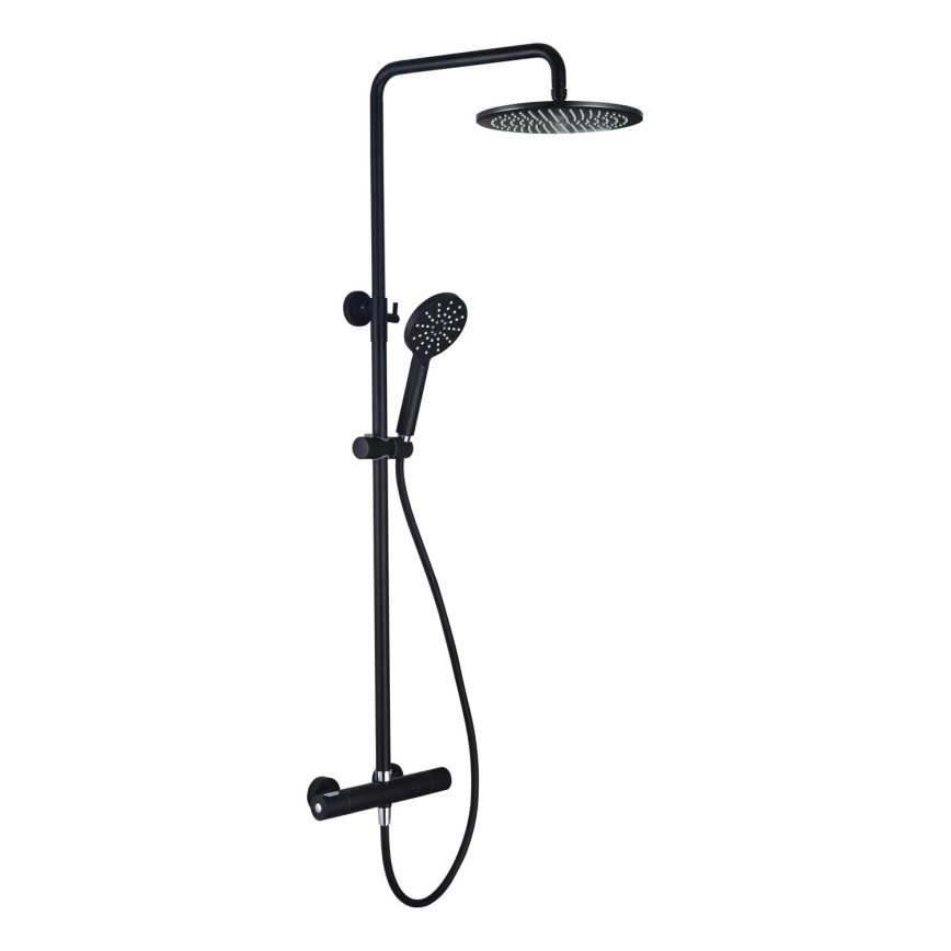 BATH DELUXE 31-120-05-02-00 - Colonnes de douche avec robinet thermostatique DRAGOR mat noir