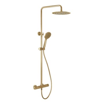 BATH DELUXE 31-120-05-70-00 - Colonnes de douche avec robinet thermostatique DRAGOR brossé laiton