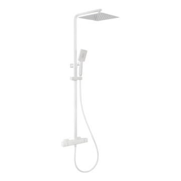 BATH DELUXE 31-120-06-01-00 - Colonnes de douche avec robinet thermostatique NAESBY blanc mat
