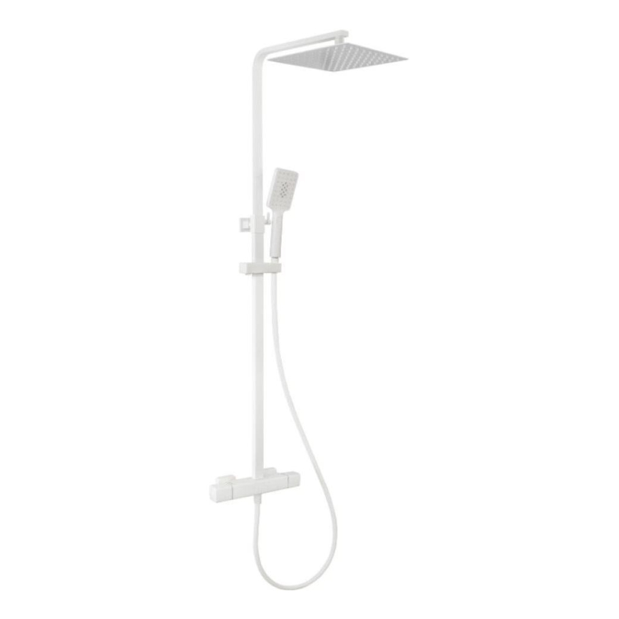 BATH DELUXE 31-120-06-01-00 - Colonnes de douche avec robinet thermostatique NAESBY blanc mat