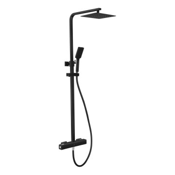BATH DELUXE 31-120-06-02-00 - Colonnes de douche avec robinet thermostatique NAESBY mat noir