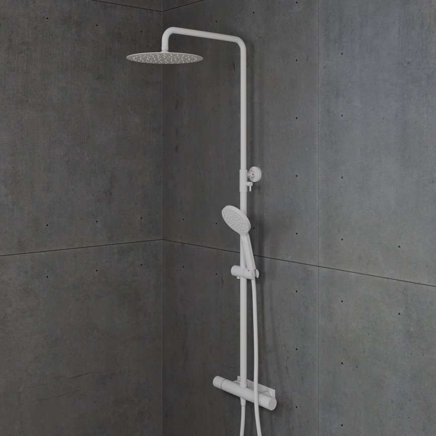 BATH DELUXE 31-120-07-01-00 - Douche set met thermostatische kraan DRAGOR mat wit