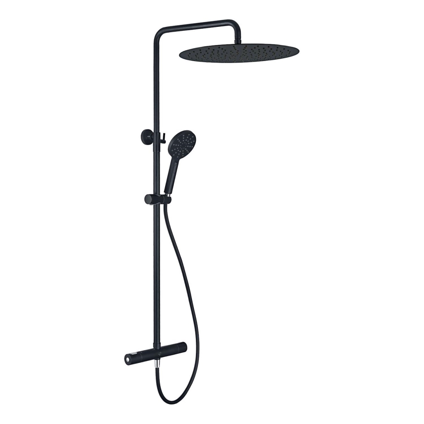 BATH DELUXE 31-120-09-63-00 - Doucheset met thermostaatkraan DRAGOR mat zwart