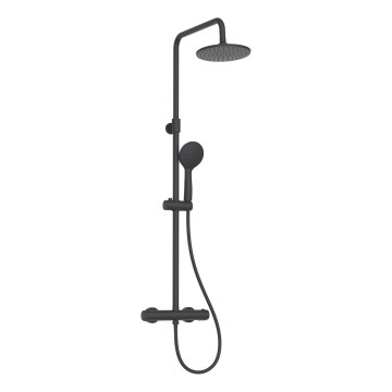 BATH DELUXE 31-130-41-02-02 - Doucheset met kraan HOUSTON mat zwart