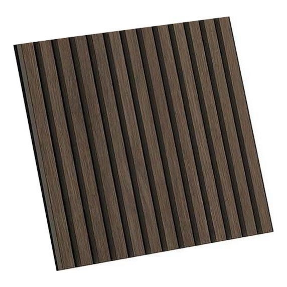 BATH DELUXE 54-060-08-84-12 - LOT 4x Panneau mural acoustique DANVIKEN 60x60 cm noyer