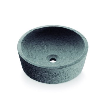 Bathco 00308 - Vasque à poser DUAL Ø 40,5 cm, pierre/gris