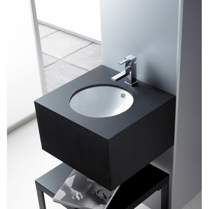 Bathco 0052 - Inbouwwastafel CERDENA Ø 38 cm porselein/wit