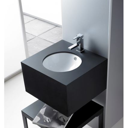 Bathco 0052 - Vasque encastrée CERDENA Ø 38 cm porcelaine/blanche