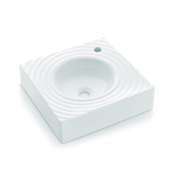 Bathco 0081 - Vasque à poser GOTA 45x45 cm porcelaine/blanc