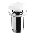 Bathco 0212PR - Bonde de lavabo sans trop-plein CLICK-CLACK Ø 6 cm blanc brillant
