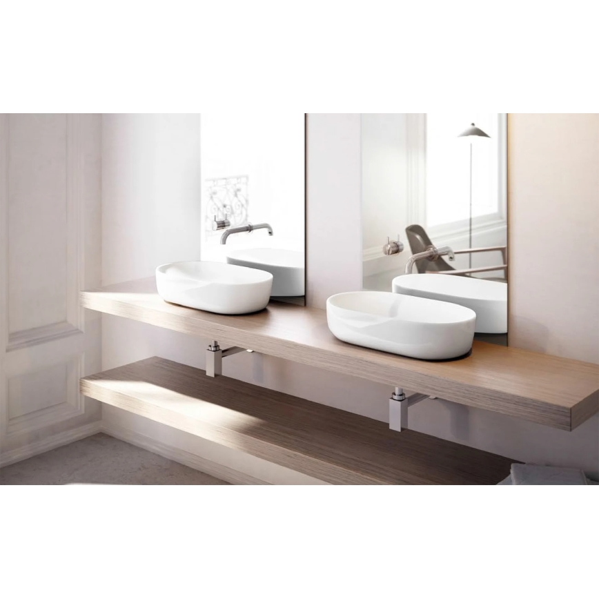 Bathco 4037 - Opzetwastafel TOULOUSE 59x41,5 cm porselein/wit
