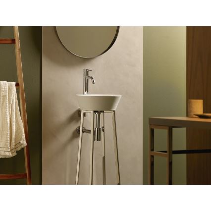 Bathco 4086 - Opzetwastafel VOLTA Ø 35 cm porselein/wit