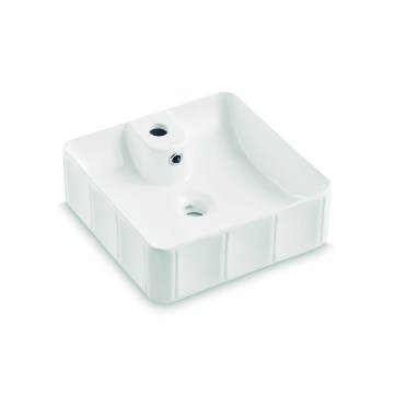 Bathco 4163 - Lavabo à poser CIRCUS 40x40 cm porcelaine/blanc