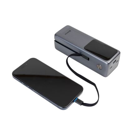 Batterie externe avec affichage LED Power Delivery 27000 mAh 3,7V noire