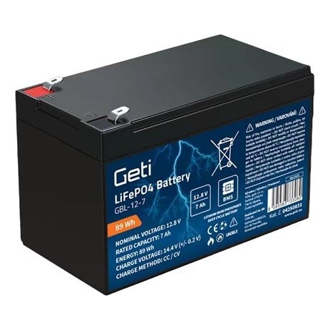 Batterie LiFePO4 12,8 V/7 Ah