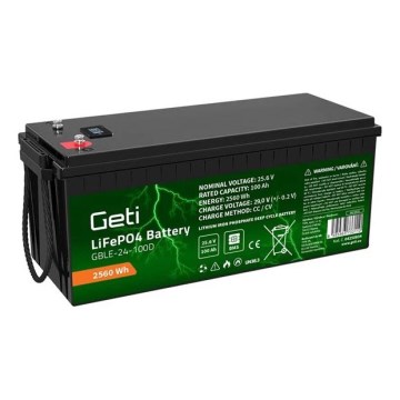 Batterie LiFePO4 25,6 V/100 Ah