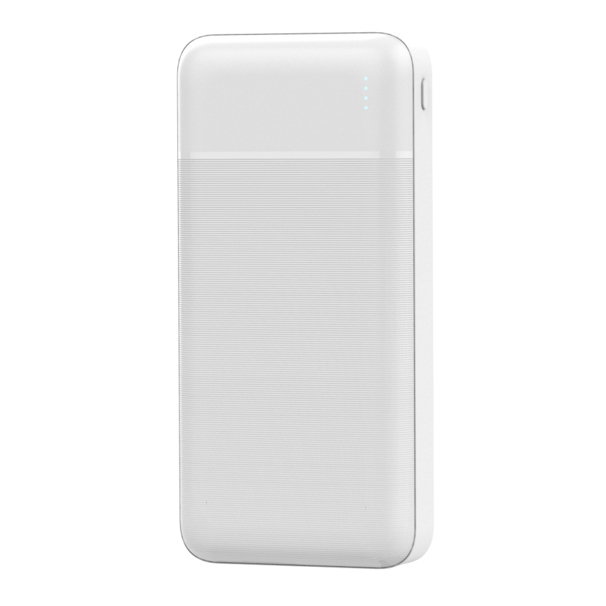 Batterie portative 20000 mAh 3,7V blanche