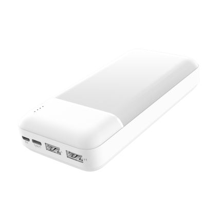 Batterie portative 20000 mAh 3,7V blanche