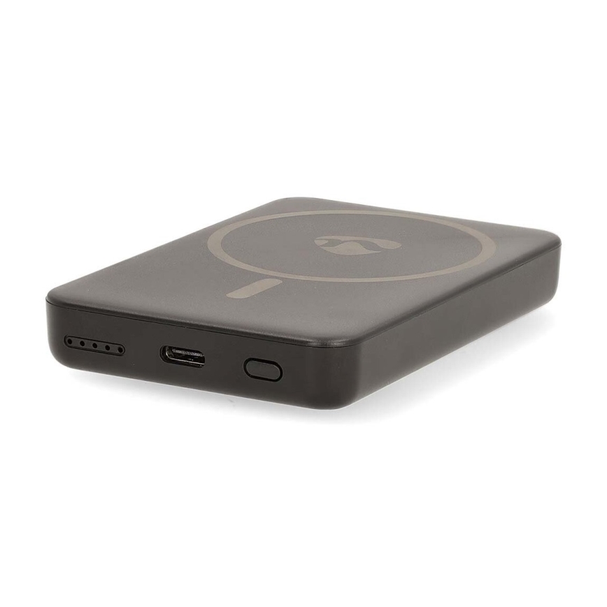 Batterie portative 2en1 magnétique avec charge sans fil MagSafe 5000 mAh noir