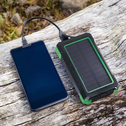 Batterie portative solaire Power Delivery 10000mAh/10W/5V noir