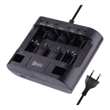 Batterijlader UNI6 AAA/AA/C/D/9V 230V