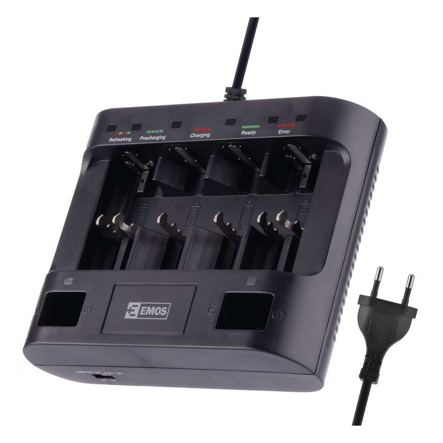 Batterijlader UNI6 AAA/AA/C/D/9V 230V