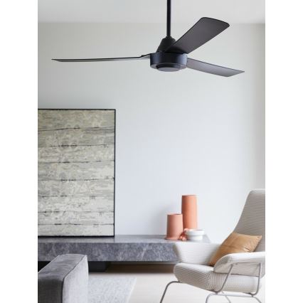 BAYSIDE 213017 - Ventilateur de plafond CALYPSO noir Ø 122 cm